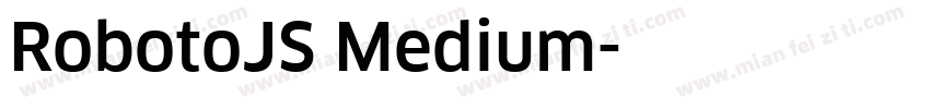 RobotoJS Medium字体转换